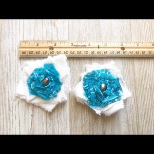 Hair accessory. Flower clip. Handmade